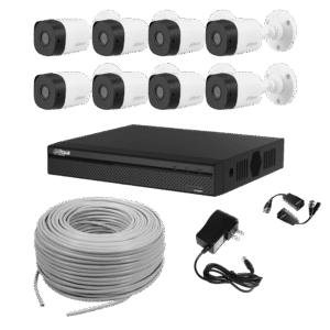 Sistema DVR con 8 cámaras Dahua