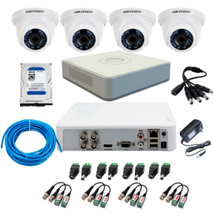 Kit de 4 Cámaras Hikvision 1080p